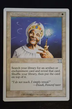 Magic The Gathering MTG ENLIGHTENED TUTOR Sixth Edition LP Lightly Played - Image 1