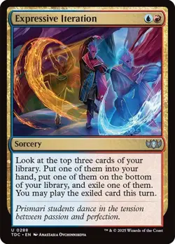 Expressive Iteration [Tarkir: Dragonstorm] MTG - Image 1