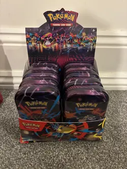 Pokemon TCG Mega Evolution 10 Mini Tins Sealed - Image 1
