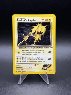Pokemon Rocket's Zapdos 15/132 Gym Challenge Holo RC296 - Image 1
