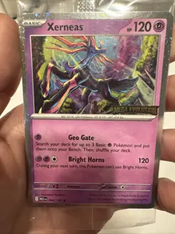 Pokemon Mega Evolution 2025 - Xerneas 2025 Bestbuy Stamped Promo! INHAND RTS! - Image 1