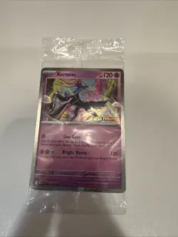 Pokemon Mega Evolution 2025 - Xerneas 2025 Bestbuy Stamped Promo! INHAND RTS! - Image 2