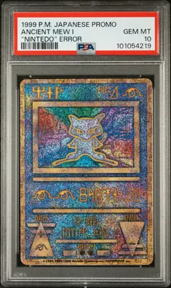 1998-99 POKEMON JPN POKEMON JPN PROMO "NINTEDO" ERR ANCIENT MEW I PSA 10 - Image 1
