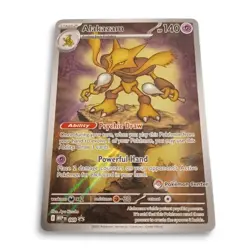 Alakazam 009 Pokemon Center Stamped Black Star Promo - Mega Evolution CREASED - Image 1