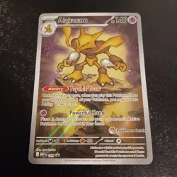 Alakazam 009 Pokemon Center Stamped Black Star Promo - Mega Evolution CREASED - Image 2