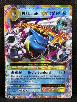 2016 Pokemon TCG M Blastoise EX #22/108 XY Evolutions Holo Ultra Rare LP Pokemon - Image 1