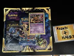 Pokemon XY Giratina 3-pack Blister Evolutions, Fates Collide, Steam Siege Sealed - Image 1
