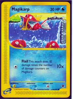 VINTAGE 2002 POKEMON MAGIKARP 118/165 EXPEDITION (e-Reader) REGULAR NM/M (MA3) - Image 1