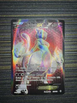Pokemon XY Breakthrough Mewtwo EX 158 Full Art Holo Foil 2015 - Image 1