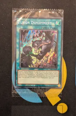 CH01-EN029 Fusion Deployment Alt Art Secret Rare 1st Edition YuGiOh Sealed - Image 1