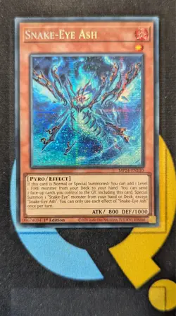 MP24-EN110 Snake-Eye Ash Prismatic Secret Rare 1st Edition YuGiOh - Image 1