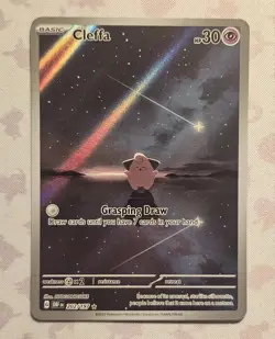 Pokemon Scarlet & Violet: Obsidian Flames Cleffa Illustration Rare Card #202/197 - Image 1