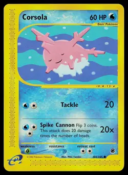 Pokemon Card - Corsola Expedition 102/165 Common Non Holo - Image 1