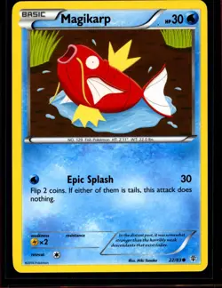 Pokemon TCG Magikarp XY Generations 22/83 Regular Common Card LP/NM 0408#47 - Image 1