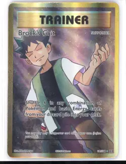 Brock's Grit 107/108 Evolutions Full Art Holo Pokemon Card NM 0321#17 - Image 1