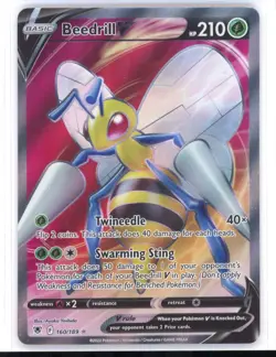 Beedrill V 160/189 Astral Radiance Full Art Holo Pokemon Card NM 0321#234 - Image 1