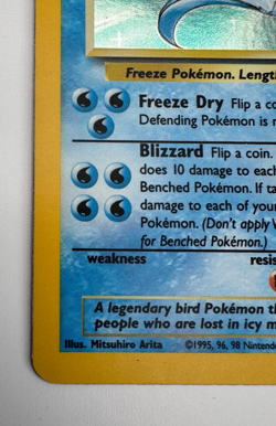 Articuno Pokemon Card Holo WOTC 2/62 Fossil Set Rare Vintage 1999 Original LP/NM - Image 5