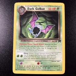 Dark Golbat 24/82 Team Rocket Regular Non-holo WOTC Pokemon Card Near Mint NM - Image 1