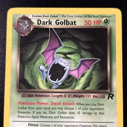 Dark Golbat 24/82 Team Rocket Regular Non-holo WOTC Pokemon Card Near Mint NM - Image 2