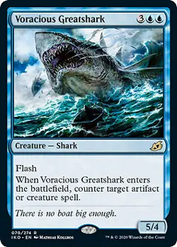 MTG - Voracious Greatshark - Foil, Ikoria: Lair of Behemoths - Image 1