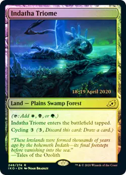 MTG - Indatha Triome - Foil - Prerelease Promo, Ikoria: Lair of Behemoths - Image 1