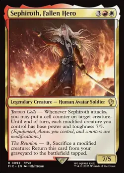 Sephiroth, Fallen Hero - Final Fantasy Commander - MTG - Image 1
