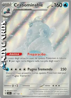 CRABOMINABLE 149/142 • Rara Gallery • Corona Astrale SCR POKEMON - Image 1