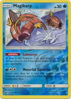 Lightly Played, English Pokemon Reverse Holo Magikarp - 17/111 - Common - Revers - Image 1