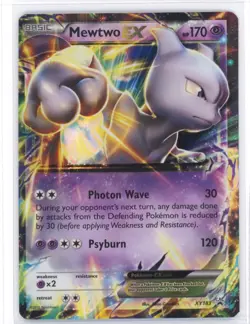 Pokemon Mewtwo EX XY183 Full Art. XY Black Star Promos NM 0321#186 - Image 1