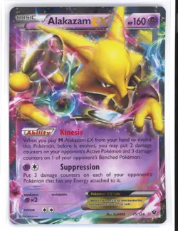 Alakazam EX 25/124 Ultra Rare XY Fates Collide Holo Pokemon TCG NM 0321#193 - Image 1