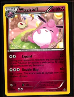 Pokemon - Wigglytuff - 66/124 - Uncommon - XY - Fates Collide - NM 0408#220 - Image 1