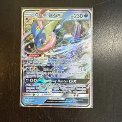 GRENINJA GX 2018 POKEMON SUN & MOON FORBIDDEN LIGHT RARE 24/131 LP - Image 5
