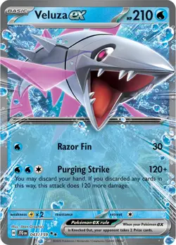 Veluza ex 43/159 Double Rare Journey Together Pokemon Near Mint - Image 1