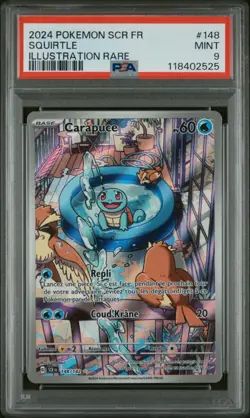 🇫🇷 CARAPUCE AR PSA 9 - COURONNE STELLAIRE 148/142 EV FR Carte Pokemon 🇫🇷 - Image 2