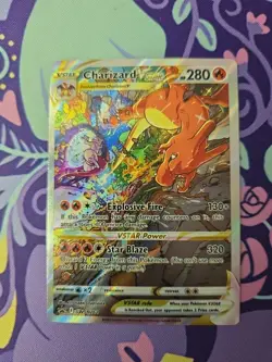 Pokemon TCG Sword & Shield Promo Charizard VSTAR SWSH262 Holo Near Mint - Image 1