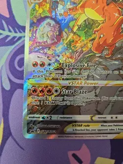 Pokemon TCG Sword & Shield Promo Charizard VSTAR SWSH262 Holo Near Mint - Image 5