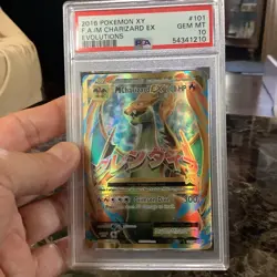 2016 Pokemon XY Evolutions M Charizard EX Full Art PSA 10 Gem Mint #101/108 - Image 1