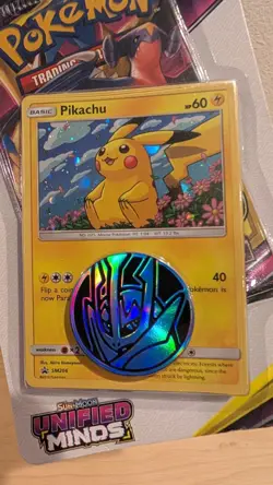 Pokemon x1 Unified Minds Checklane Blister Pikachu Promo New! Sealed. - Image 3