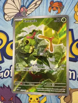 Caterpie - 172/165 SV: Scarlet & Violet 151 IR NM Full Art English Pokemon - Image 2