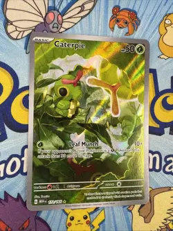 Caterpie - 172/165 SV: Scarlet & Violet 151 IR NM Full Art English Pokemon - Image 3