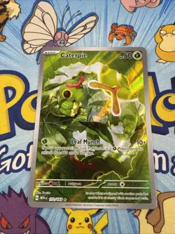 Caterpie - 172/165 SV: Scarlet & Violet 151 IR NM Full Art English Pokemon - Image 4