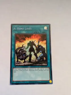 Yu-Gi-Oh! A Hero Lives RA04-EN087 Secret Rare 1st Edition NM - Image 1