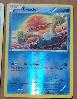Pokemon Lot 3 Binacle 22/124 Panpour 28/99 Octillery 57/123 Holo Foil Card Read - Image 3