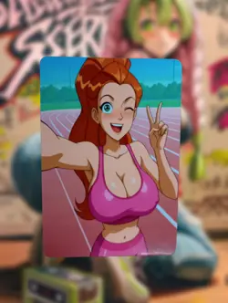 Sam Totally Spies! Anime Waifu Sexy Goddess Doujin Lewd Hentai Card - Image 1