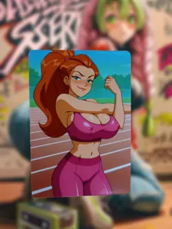 Sam Totally Spies! Anime Waifu Sexy Goddess Doujin Lewd Hentai Card - Image 1