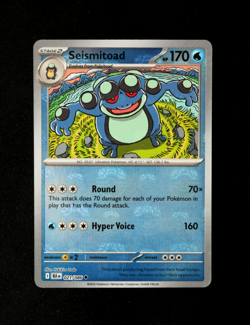 Pokemon Card - Seismitoad 021/086 Master Ball Reverse - Black Bolt English - NM⭐ - Image 1