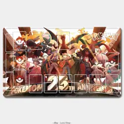 25th Anniversary Pokemon Playmat+Bag PTCG Trading Card Game Mat Playmat #148 - Image 1