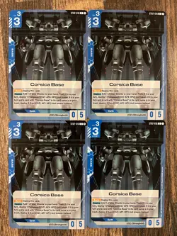 ST02-016 Corsica Base Gundam Card Game GCG TCG CCG x4 Playset - Image 1