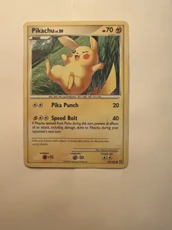 Pikachu 70/100 Stormfront Non Holo Pokemon TCG Card Mp - Image 1