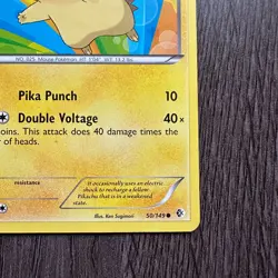 Pikachu 50/149 Boundaries Crossed Regular MP Pokemon Card TCG - Image 5